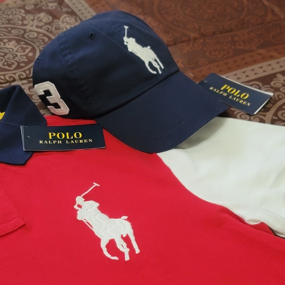 Polo Ralph Lauren Collared Shirt And Hat Set - Picture 6 of 12